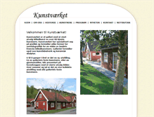 Tablet Screenshot of kunstvaerket.no